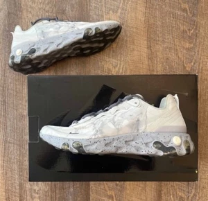 Nike React Element 55 Kendrick Lamar Pure Platinum Size 6.5 Sneakers CJ3312-001 - Picture 1 of 13