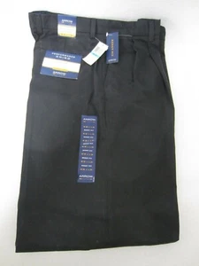 Mens Arrow Performance Chino Pleated-Front Casual Pants - Black - 36x34 - NEW - Picture 1 of 3
