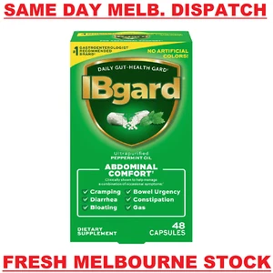 IBgard Peppermint Oil Gut Health Supplement IBS Relief Bloating Gas 48 Capsules - Picture 1 of 7