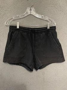 Athleta Shorts Women's Black Farallon Size 8 Adult Cotton - Picture 1 of 6