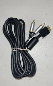 OEM Sony PlayStation PS2 PS3 Composite AV Cable - Gold Tip TESTED WORKS!!! - Picture 1 of 2
