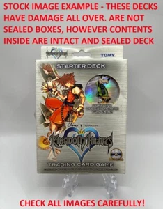 Kingdom Hearts TCG Starter Deck Goofy - ABIERTO con contenido interior - dañado - Imagen 1 de 12
