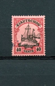 Germany-Kiauchau #28 (K408) Kaiser Yacht 40 Lake & Black, Used, FVF,CV$100.00 - Picture 1 of 2