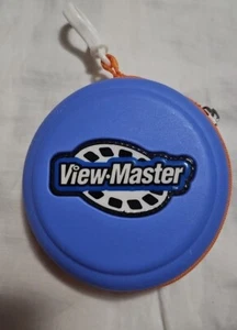 View-Master Tragetasche Aufbewahrungstasche blau 2003 mit Schlüsselanhänger und Reißverschluss - Bild 1 von 4