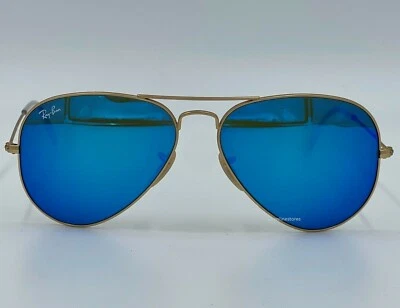 Gafas de sol RAY BAN aviador doradas Arista lentes azules espejadas RB3025 112/17 55 mm Foto 1 de 4