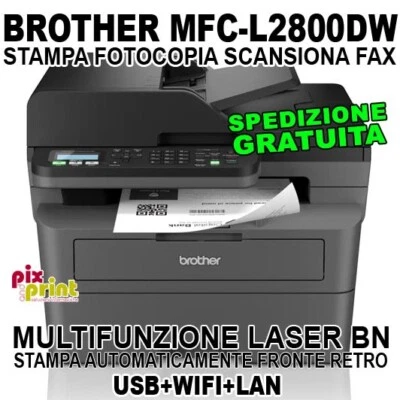 MULTIFUNZIONE Brother MFC-L2800DW LASER B/N USB + WIFI + LAN  NUOVA DISPONIBILE - Immagine 1 di 4