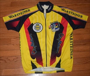 Warsteiner Swiss Bicycle Team Jersey Shirt Cycling - Yellow - Size L - Picture 1 of 10