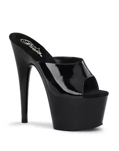 7" Pleaser Platform Stripper High Heels Exotic Pole Dance Shoes 8 Adore ADO701/B - Picture 1 of 5