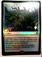 MTG: Kaldheim 'Maskwood Nexus' FOIL Promo Stamp - Rare - #240 - VLP