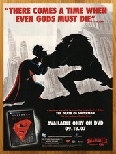 2007 Superman Doomsday DVD Print Ad/Poster DC Comics Animated Movie Promo Art