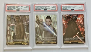 Sequential PSA 10 Finn Rey Kylo Ren Star Wars Card Weiss Schwarz Japanese 2023 - Picture 1 of 8