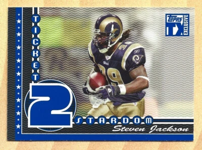 2007 Steven Jackson Topps TX Exclusive Card #ST-SJ Serial #308/499 - Image 1 of 2