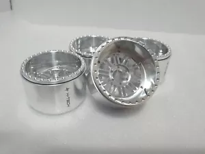 4PCS Aluminum CNC 2.2inch Beadlock Wheels & Wheels Cap Lims for 1/10 RC Crawler - Picture 1 of 10