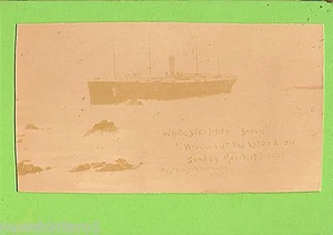 #A.    SHIPPING  POSTCARD - WHITE STAR LINER SUEVIC, TRIMMED - Bild 1 von 2