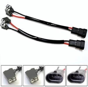 Conversion Wire 9140 to H1 Two Harness Fog Light Connector Plug Bulb Adapter Fit - Picture 1 of 6