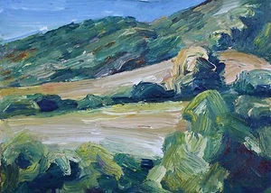 Topanga State Park #5 Öl Plein Luft Impressionismus Landschaft John Kilduff - Bild 1 von 3