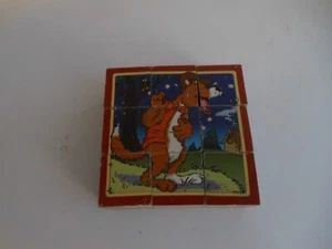 1998 HOUSE OF LLOYD Wooden Painted Block Puzzle BIG BAD WOLF 15E - Picture 1 of 7