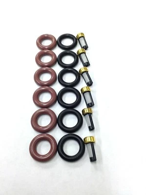 КОМПЛЕКТ ДЛЯ РЕМОНТА ТОПЛИВНОЙ ФОРСУНКИ УПЛОТНИТЕЛЬНЫЕ КОЛЬЦА ФИЛЬТРЫ 1996-1997 ACURA-HONDA-ISUZU 3,2 Л V6 - Изображение 1 из 2