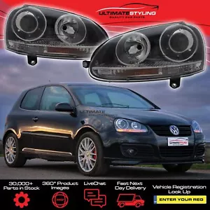 VW Golf Mk5 GTi R32 Style Headlights Upgrade With Projectors 2003-2009 Tdi - Picture 1 of 11