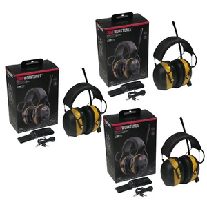(3-Pack) 3M Peltor Worktunes Headphones & Durable Belt Clip 90541, 90541-80025T - Picture 1 of 9