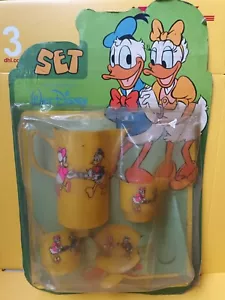 Vintage 80er Jahre Disney Donald Duck Set Teller, Tassen usw. #3 ungeöffnet ARGENTINIEN - Bild 1 von 10