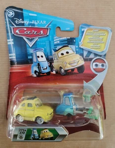 Disney Pixar Cars LUIGI & GUIDO WITH ROLLERS & TRAY - Nuovo in Blister. RARO ! - Imagen 1 de 11