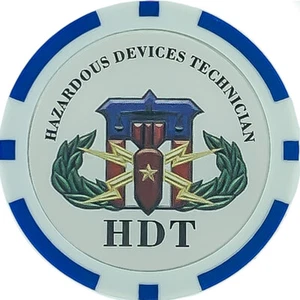 HDT Poker Chip blau - Bild 1 von 2