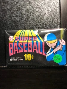1970 Topps Super Baseball Pack (1) Ex - Bild 1 von 2