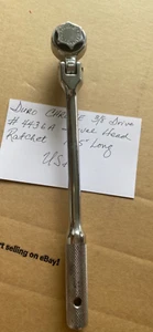 Vintage Duro Chrom 3/8" Antrieb Schwenkkopf Ratsche Nr. 4436A 10,5" Long USA - Bild 1 von 12