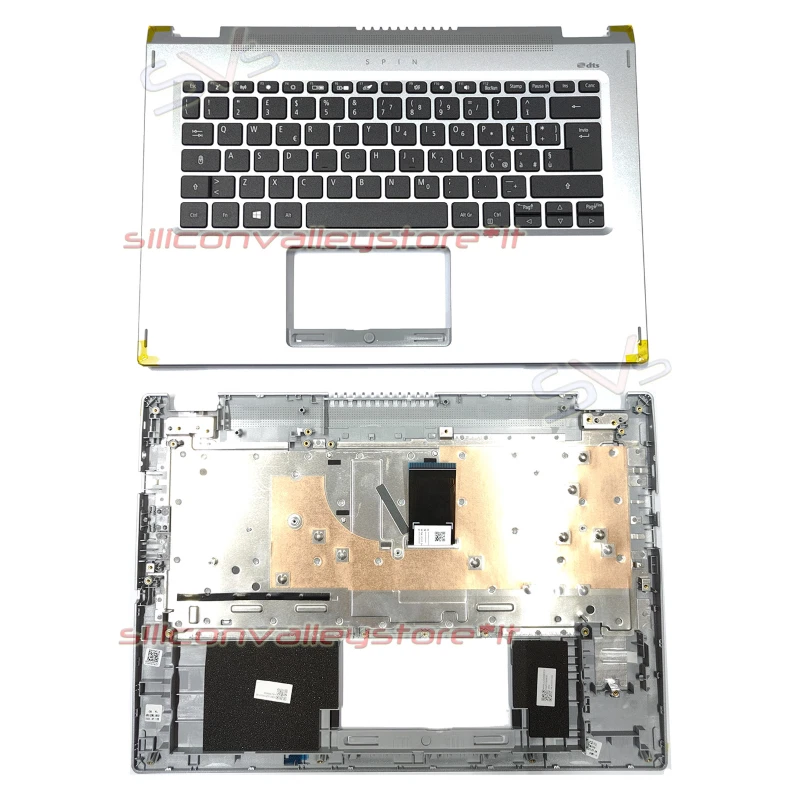 Palmrest Tastiera Italiana per Acer Spin SP314-54N SP314-54 Argento Poggiapolsi - Immagine 1 di 1