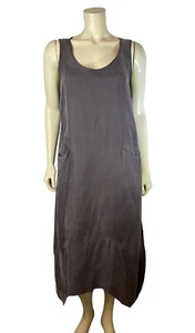 Stella Carakasi Sleeveless Midi Dress Size M Pocket Art to Wear Lagenlook Long - Picture 1 of 10