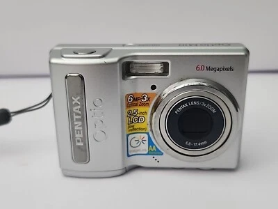 Pentax Optio M10 6.0MP Compact Digital Camera Silver  - Image 1 of 4
