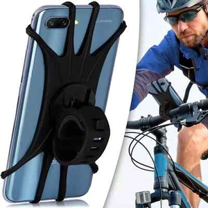 Soporte de móvil de bicicleta para Samsung iPhone y mucho más tubo superior potencia manillar soporte - Imagen 1 de 24