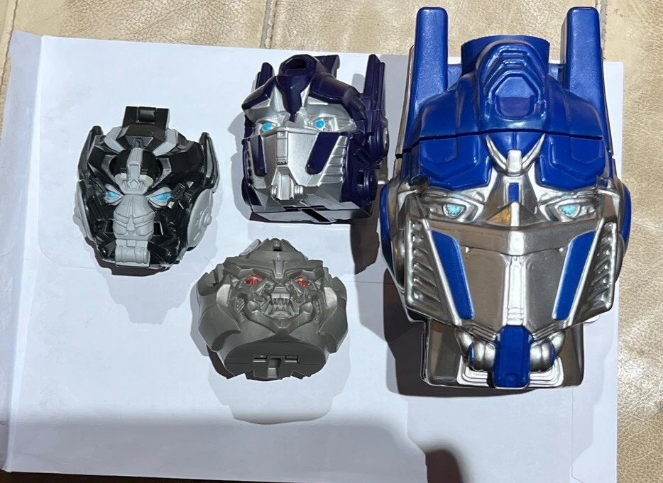Transformers Big Head Optimus Prime 7-11 Ironhide Soundwave Megatron Lote 4 Usado en Excelente Condición Foto 1 de 4