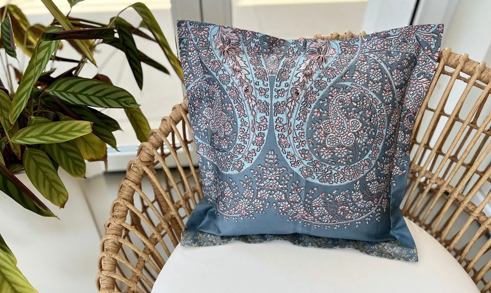 BASSETTI Kissenhülle 40x40 RECANATI G1 Grau STEHSAUM SATIN DEKO Kissen Hülle NEU - Image 1 of 1