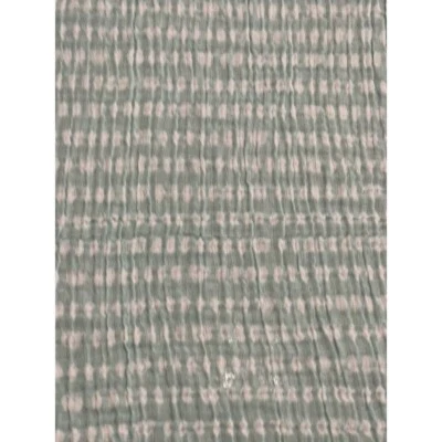 Manta Le Petit Swaddle Verde Blanco Rayas Muselina Envoltura Algodón Recepción Foto 1 de 4