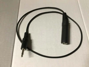 6.35mm Female Mono to 3.5mm Male Mono Cable adapter -20in - Picture 1 of 1