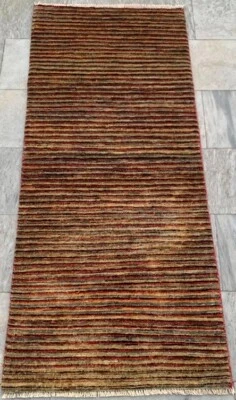 2x5 High Quality Afghan Handmade Gabbeh Rug Bedroom Modern Wool Rug 168x72 cm - Image 1 of 4