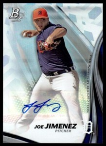 2016 Bowman Platinum Top Prospect Autographs Joe Jimenez Auto Detroit Tigers