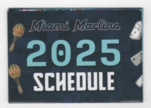 2025 Miami Marlins Pocket Schedule - Marlins.com/Tickets Version - Picture 1 of 2