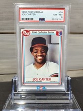 1990 POST Cereal #30 Joe Carter PSA 8 NM-MT (BRAND NEW SLAB!) Very LOW POP!!