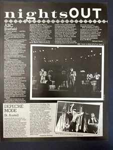 DEPECHE MODE - ST AUSTEL / ABC GIGS 1983 SMASH HITS REVIEW PAGE 8.5X11" [SH21] - Foto 1 di 1
