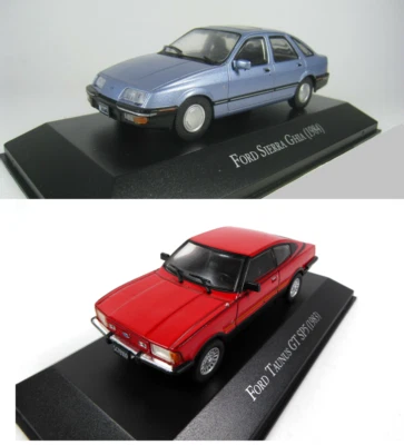 Set von 2 Modellautos Ford Sierra + Taunus 1:43 Diecast Miniatur Model Car LAQV6 - Bild 1 von 4