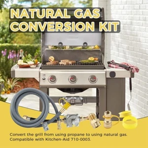 10Ft Natural Gas Quick Connect Hose Gas Grill Conversion Kit 720-0826 720-0891R - Picture 1 of 12