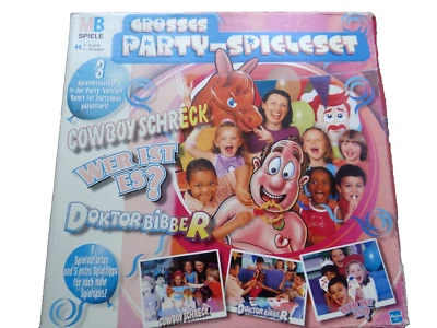 Party Spielset Cowboy Schreck Wer ist es Doktor Bibber Klassiker MB Spiele NEU - Bild 1 von 2