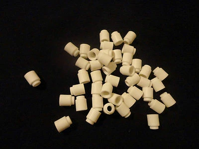ADVANCER HPM AMPS LOT OF TEN (10) HIGH ALUMINA CERAMIC SHOULDER SPACER BEADS FISH SPINE No.: 52
