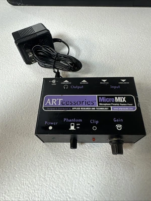 ARTCESSORIES MICROMIX MICROPHONE PREAMP WITH PHANTOM POWER - Image 1 of 4