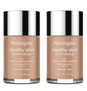 2 Neutrogena Healthy Skin Liquid Makeup NATURAL IVORY # 20 NIB EXP 09/2026 - Picture 1 of 2