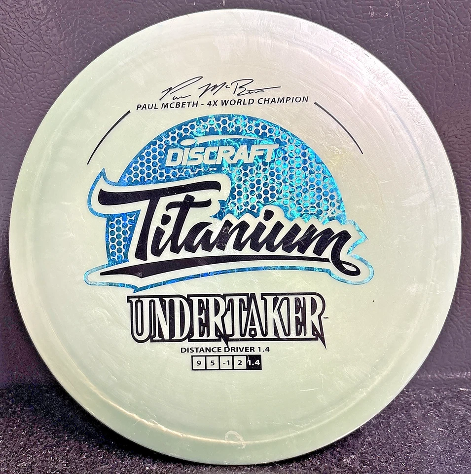 Discraft Titanium Undertaker Paul McBeth 4x No Claw 174g Used - Image 1 of 4