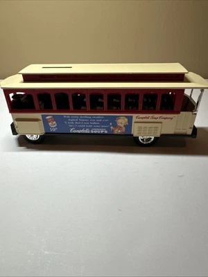 Carro trolley vintage ERTL 1994 Campbell Soup Co. banco de metal fundido hecho en EE. UU. Foto 1 de 4